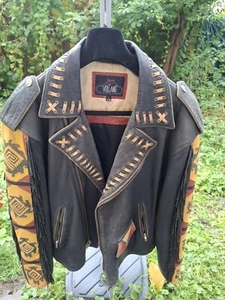 VOLCANO ECHTLEDERJACKE GR. L Western Cowboy Mexico - Bild 1 von 4