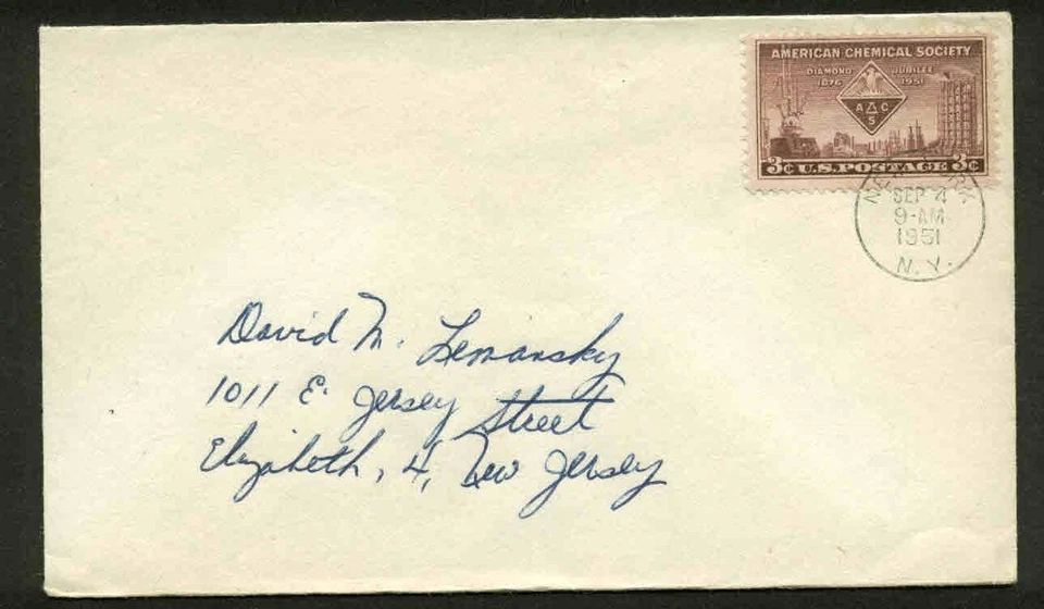 1002 AMERICAN CHEMICAL SOCIETY FDC NEW YORK, NY FIRST DAY COVER - Image 1 of 1