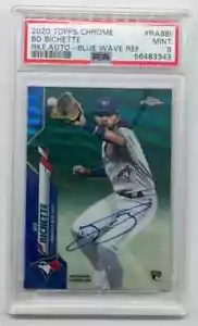 2020 Topps Chrome Bo Bichette Blue Wave Refractor Rookie Auto RC #045/150 PSA 9 - Picture 1 of 2