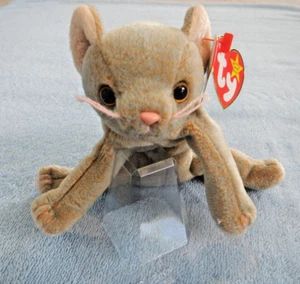 TY BEANIE BABY - VERSIONE ACCIGLIATA - SCAT THE CAT / GATTINO - 27 MAGGIO COMPLEANNO - Foto 1 di 12