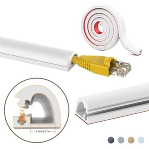 Self-Adhesive Wire Cover Raceway Cable Concealer Cord Protector Home Office - Afbeelding 1 van 12
