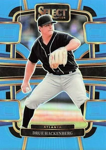 2024 Panini Select Drue Hackenberg Light Blue Prizm SP /199 Braves RC - Picture 1 of 2