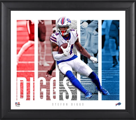Stefon Diggs Buffalo Bills Framed 15x17 Player Panel Collage Cover