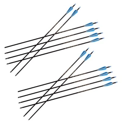 New 12pcs 7.8mm mixed carbon arrow replaceable arrow for composite reverse bow - Image 1 of 4