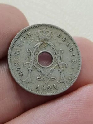 1924 BELGIUM 5 CEN KM# 67 Centimes Albert I Dutch Belgie from Kayihan coins T127 - Image 1 of 2