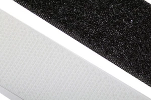 Klettband selbstklebend - 50mm, Meterware - schwarz, weiß - Bild 1 von 3