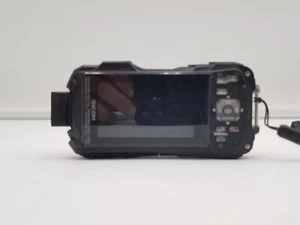 RICOH WG-70 CAMERA ORANGE 16MP 5X ZOOM WATER/FREEZE/SHOCK PROOF FOR PARTS AS IS - Picture 1 of 12