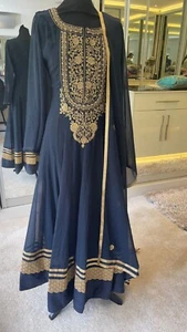 Indian Churidaar Suit - Navy - Dehli - Ref 011 (£150) - Picture 1 of 4