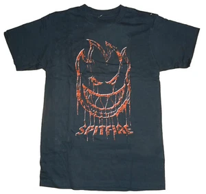 SPITFIRE WHEELS - Skateboard Tee Shirt - Medium / Black - Spitting Blood - Picture 1 of 2