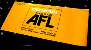 Original Instruction Manual for Olympus AFL 35mm camera. - Picture 1 of 2