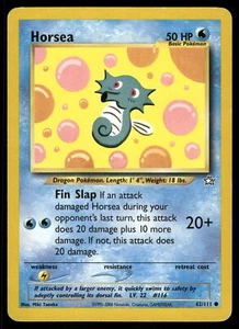 Horsea HP 062/111 Neo Genesis Pokemon Card - Picture 1 of 2