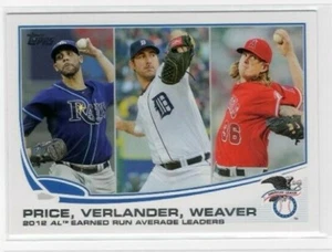 David Price Justin Verlander Jered Weaver 2013 Topps Baseball League Leaders #94 - Picture 1 of 1