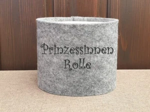 #920 Banderole »Prinzessinnen Rolle« Toilettenpapier Klopapier Klorollen Filz - Bild 1 von 6