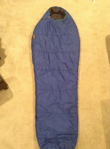 VTG Marmot Chinook Synthetic Mummy Sleeping Bag 32 x 77 Blue 35 Oz. - Picture 1 of 12