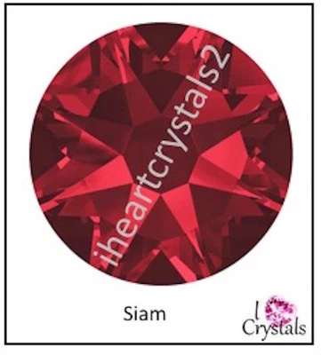 Strass SIAM vermelho 12ss 3mm 2088 IHC cristal austríaco traseiro plano SS12 144 peças - Imagem 1 de 4