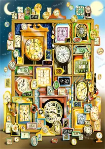 Telling Time - 477 Piece Wooden Jigsaw Puzzle - Picture 1 of 7