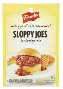 24 x French's Sloppy Joes Seasoning Mix Sauce 43g each pack From Canada - Picture 1 of 1