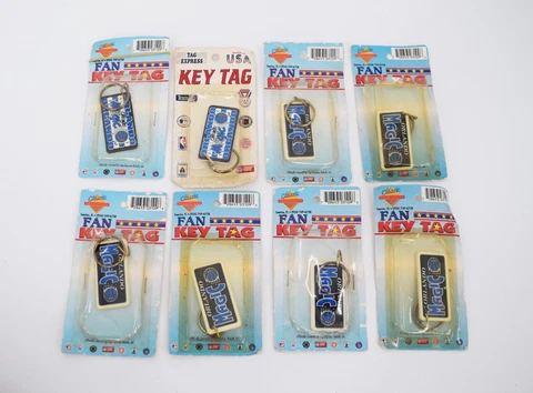 Vintage Orlando Magic NBA Basketball 2" Key Chain Tag Express Lot of 8 NEW Cover