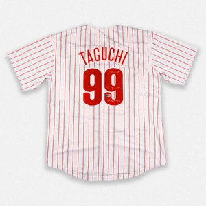 So Taguchi Phillies Signed "2008 WS Champ" White Pro Style Jersey BAS - Picture 1 of 2