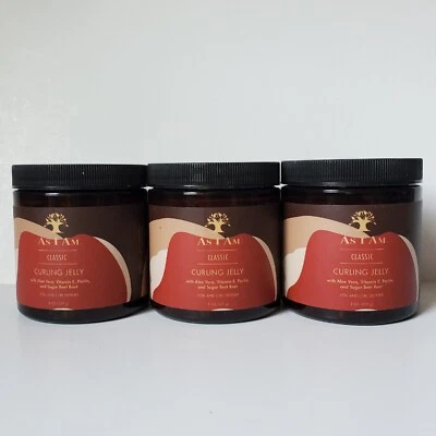 批量 3 件 As I Am Curling 果冻经典线圈和卷发定义造型器 持久 — 第 1/4 张图片