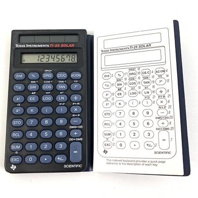 Texas Instruments TI-25 Solar Scientific Calculator With Case New Old Stock 8380 - Image 1 of 3