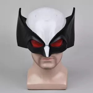 Deadpool 3 X-Force Wolverine Cosplay Gray PVC Helmet Mask Costume Prop Eye Masks - Picture 1 of 7