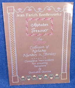 Alphabet Treasury 2nd Jean Farish Needleworks Cross Stitch Pattern Booklet - Picture 1 of 2
