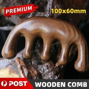 Tool Lotus Wide Teeth Hair Comb Wooden Massage Comb Wood Comb Scalp Massage NEW - Picture 1 of 8