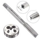 Efficient M8 x 1mm Metric Left Hand Tap and Round Die Set for Damaged Threads