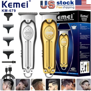 Kemei-679 0.00MM Electric Hair Clipper Cordless Men's Trimmer Shaving Machine KS - Picture 1 of 14