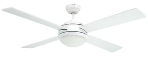 Vam leiser Deckenventilator Vega WEIß 132cm Lampe Fernbedienung Timer Temperatur - Bild 1 von 3