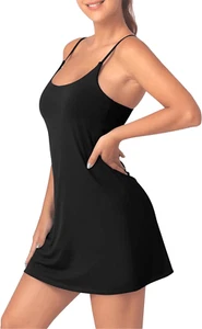 NEW Tennis Golf Dress Built-in Bra & Shorts Dress Pockets S - Picture 1 of 6
