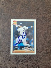 1991 Topps Mark Salas #498 - Detroit Tigers - Autographed!