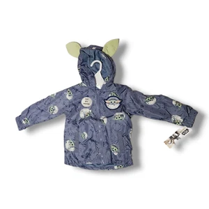 Disney Star Wars Kids 3T Baby Yoda Jacket Raincoat with Hood Rain Coat - Picture 1 of 8