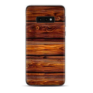 Skins Decal wrap for Samsung Galaxy S10e - Red Deep Mahogany Wood Pattern - Picture 1 of 3