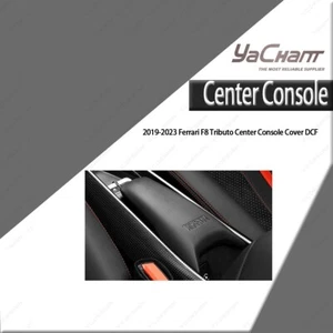Dry Carbon Interior Kit Center Console Cover For 2019-2023 Ferrari F8 Tributo - Picture 1 of 4