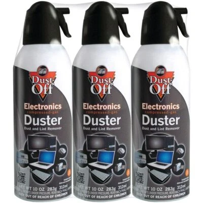 3-Pack Falcon Compressed Air Gas Duster Cans Computer Dust Off 10oz Keyboard - Image 1 of 4