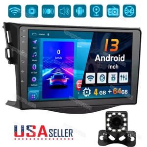 For Toyota RAV4 2007-2012 CarPlay Android13 WiFi GPS Nav+Camera Car Stereo Radio - Imagen 1 de 15