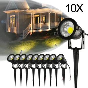 10X 12V LED Spot Lights Low Voltage Garden Walkway Landscape Warm/Cool White - Picture 1 of 12