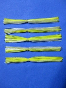 5 Falda Silicona CHART/SILIVER #5-9353 Señuelo Spinnerbait Buzz Jig Bass Tackle - Imagen 1 de 1