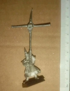 Games Workshop Warhammer Dark Elf Standard Bearer Command New Elves 1990s Banner - Picture 1 of 2