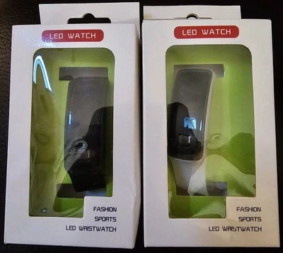 SMART watch thin profile Fitness Casual Watch Two  Colors Black or White Avail. - Image 1 of 4