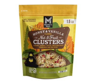 Member's Mark Honey Vanilla Nut & Fruit Clusters 24 oz Resealable Bag - Image 1 of 3