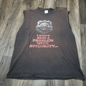Vintage 1998 WWF Stone Cold Steve Austin I am the Authority T-Shirt L Thrashed - Picture 1 of 14