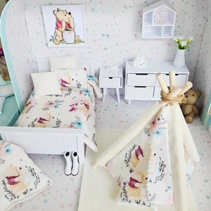 Puppenhaus Winnie Puuh Reisekoffer, süßes Winnie Puuh Schlafzimmer Design - Bild 1 von 11