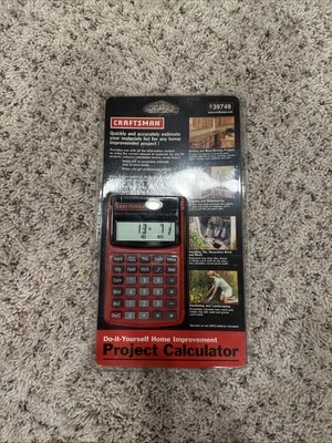 Craftsman 9-39749 Do-It-Yourself Home Improvement Project Calculator Brand New - Image 1 of 4