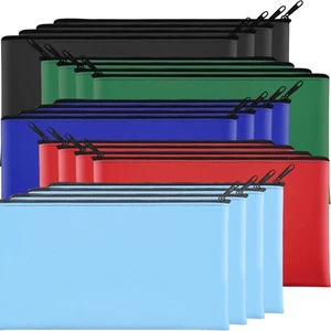 20 Pack Money Bags 11.5 X 6.1 Inch Bank Deposit Bags with Zipper Coin Money1025 - Picture 1 of 5