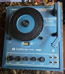 Reproductor de discos portátil Califone 1815K vintage hecho en Canadá PROBADO ¡Funciona muy bien! - Imagen 1 de 13