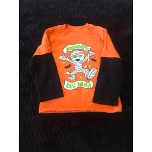 baby boys size 2t Halloween Long Sleeve Shirt Mummy - Picture 1 of 3