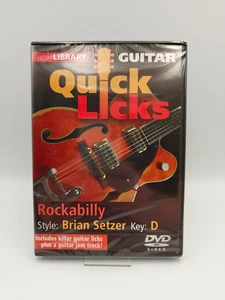 NEW Lick Library Guitar Quick Licks: Brian Setzer: Rockabilly: Key of D - DVD - Picture 1 of 2